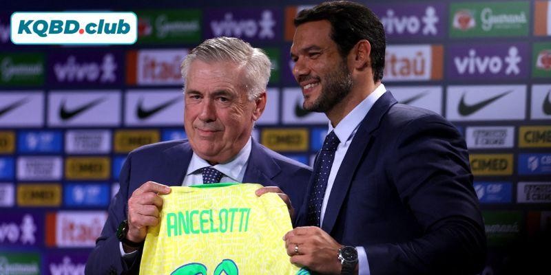HLV Carlo Ancelotti đang ngày đêm nghiên cứu chiến thuật, mang đến luồng gió mới đầy thực dụng cho Selecao
