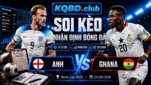 Đội hình dự kiến trước trận Anh và Ghana